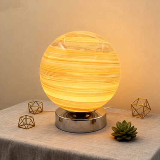 Planet Table Lamp Nordic Designer The Wandering Earth Planet Table Lamp Modern Creative Bedroom Bedside Living Room Bar Counter
