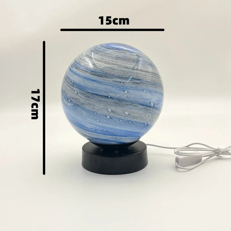Planet Table Lamp Star Curtain Astra Creative Starry Sky Moon Planet Table Lamp Couple Bedroom Bedside Romantic Ambient Lamp