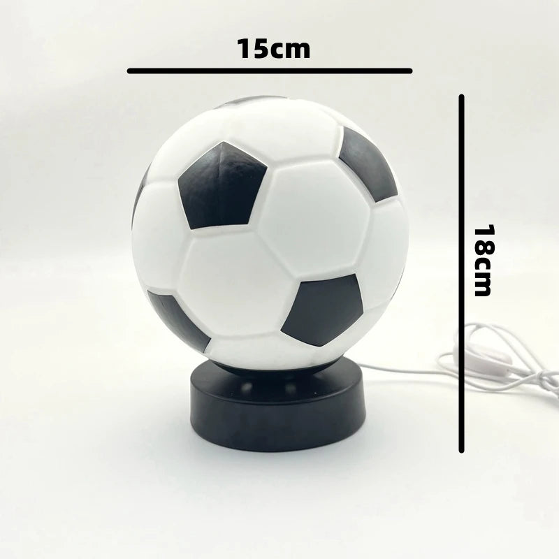 Bauhaus Football LED Table Lamp High-End Creative Ins Style Bauhaus Football Lamp Youth Bedroom Dorm Show Flat Kids Sleep Decor