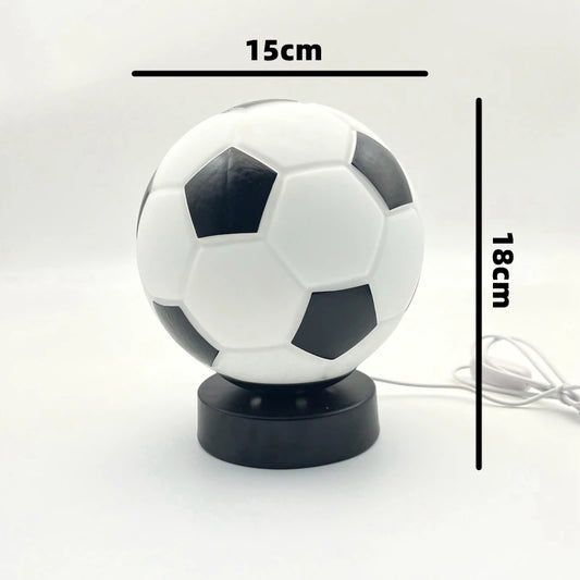 Bauhaus Football LED Table Lamp High-End Creative Ins Style Bauhaus Football Lamp Youth Bedroom Dorm Show Flat Kids Sleep Decor