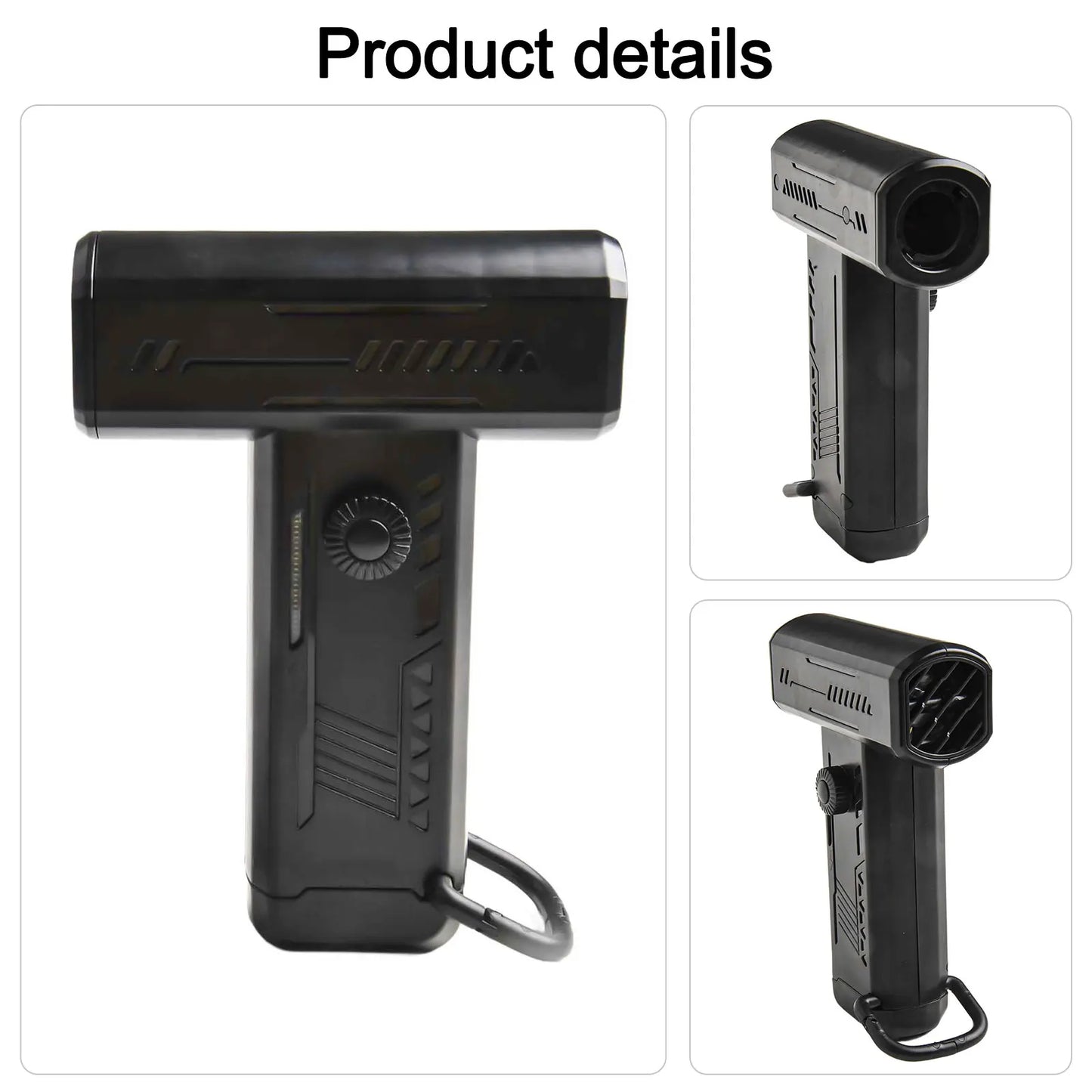 77*35*121mm 130000 RPM Fan Outdoor Camping Accessory Temperature Cooling Fan Versatile Functions Nighttime Illumination