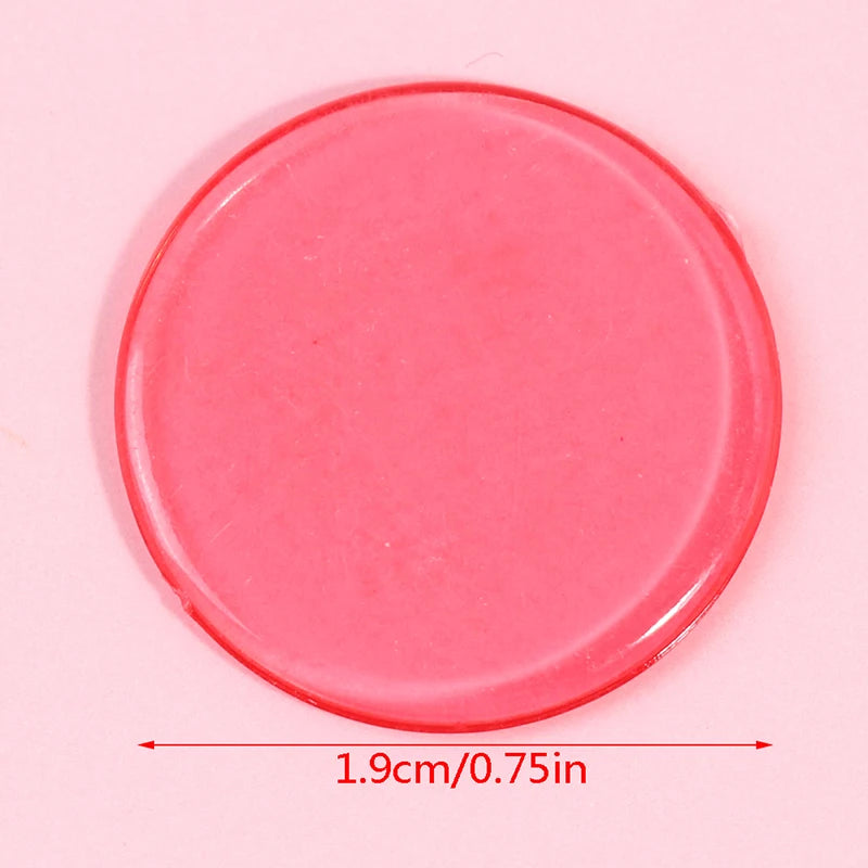 100pcs Transparent Color Counters Counting Bingo Chips Plastic Supplies Counters