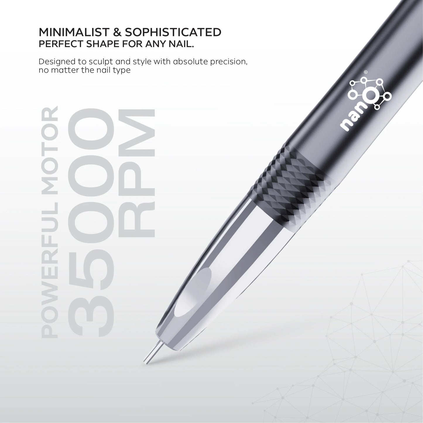 Nano® Brushless Pro Nail Drill Machine - 35,000 RPM | Professional Electric Nail Drill Machine