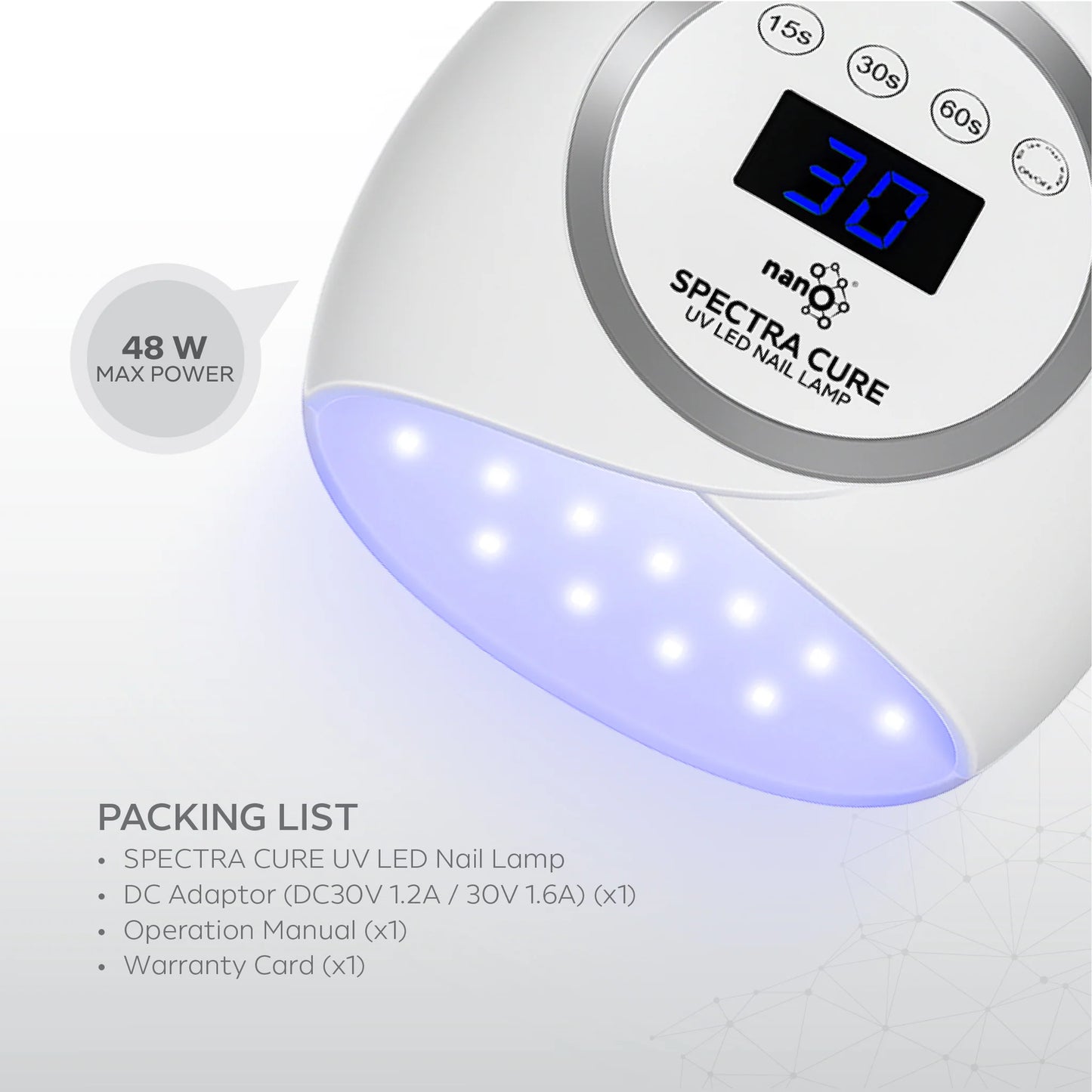 Nano® Spectra Cure UV LED Nail Lamp