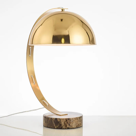 American hardware electroplated marble base desk lamp living room modern study creative model room